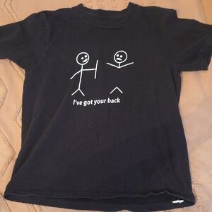 Black Graphic Kids T-Shirt